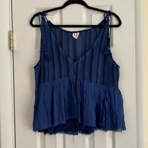 Anthropologie blue tank